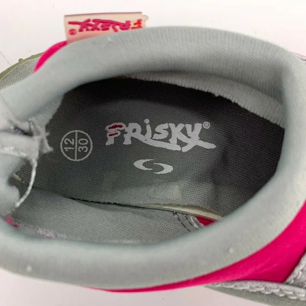 Frisky Girls Outdoors Water Shoes Drawstring Pink Gray Sz 12